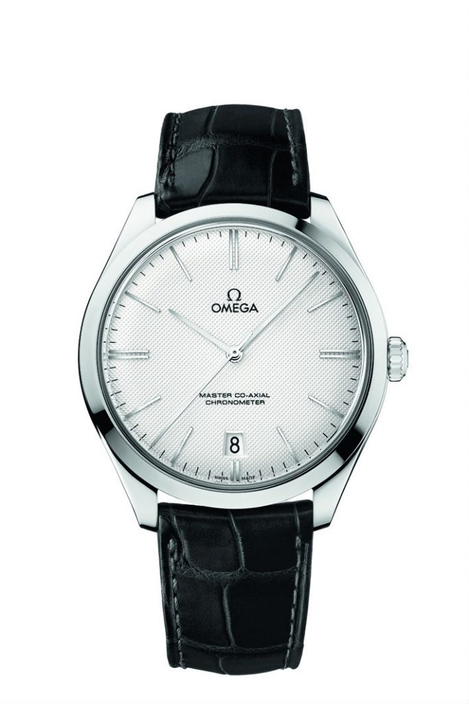 Adhering to the classical and elegant design style, this white dial fake Omega De Ville watch appeared with elegance.